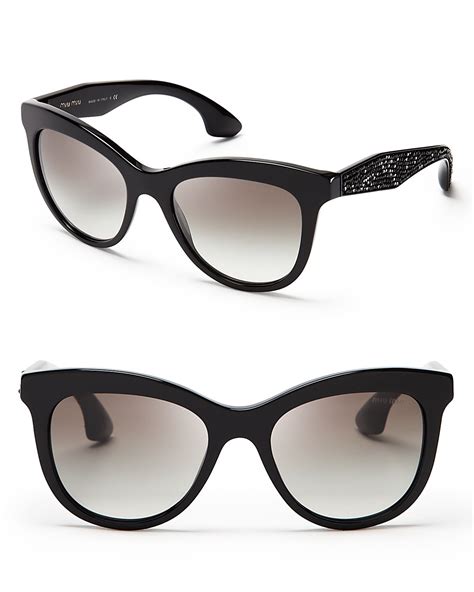 miu miu smu56z|Miu Miu SMU56Z Cat Eye Sunglasses .